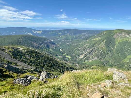 Wiosna po czeskiej stronie Karkonoszy